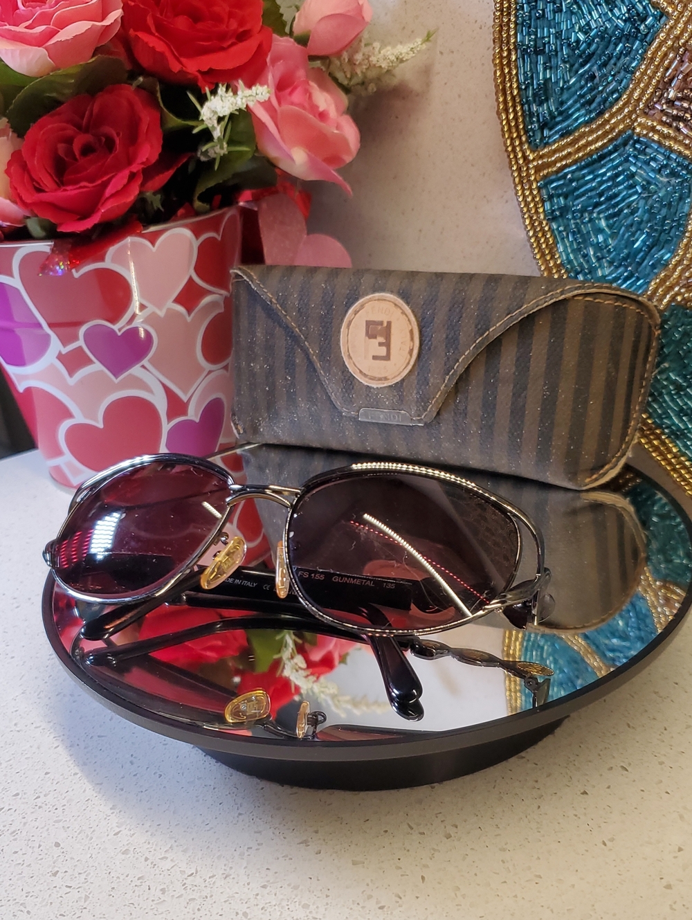 Vintage FENDI Sunglasses Frame ONLY